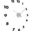 Zegar ścienny Hands 48 cm srebrny