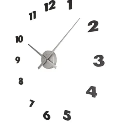 Zegar ścienny Hands 48 cm srebrny