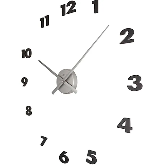 Zegar ścienny Hands 48 cm srebrny