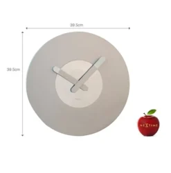 Zegar ścienny In Touch 40 cm srebrny