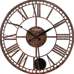 Zegar ścienny London 50 cm brązowy
