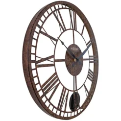 Zegar ścienny London 50 cm brązowy