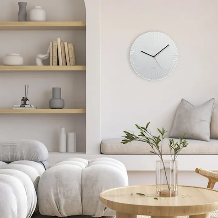 Zegar ścienny Mousse 40 cm biały