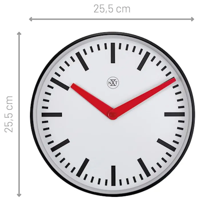 Zegar ścienny Newcastle 25 cm biały