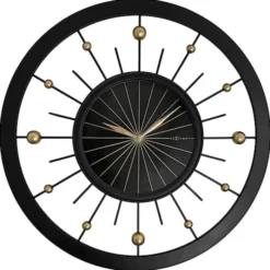 Zegar ścienny Orbit 60 cm czarno-złoty
