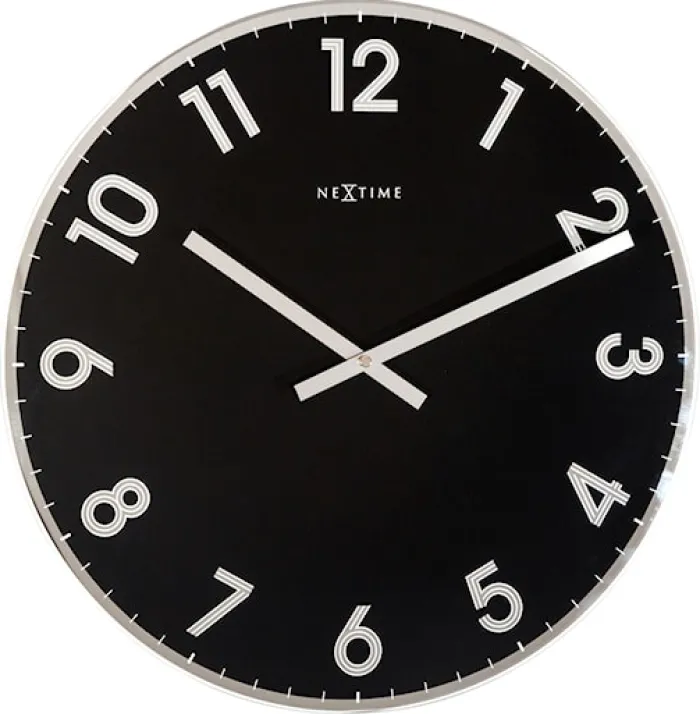 Zegar ścienny Reflect 43 cm czarny