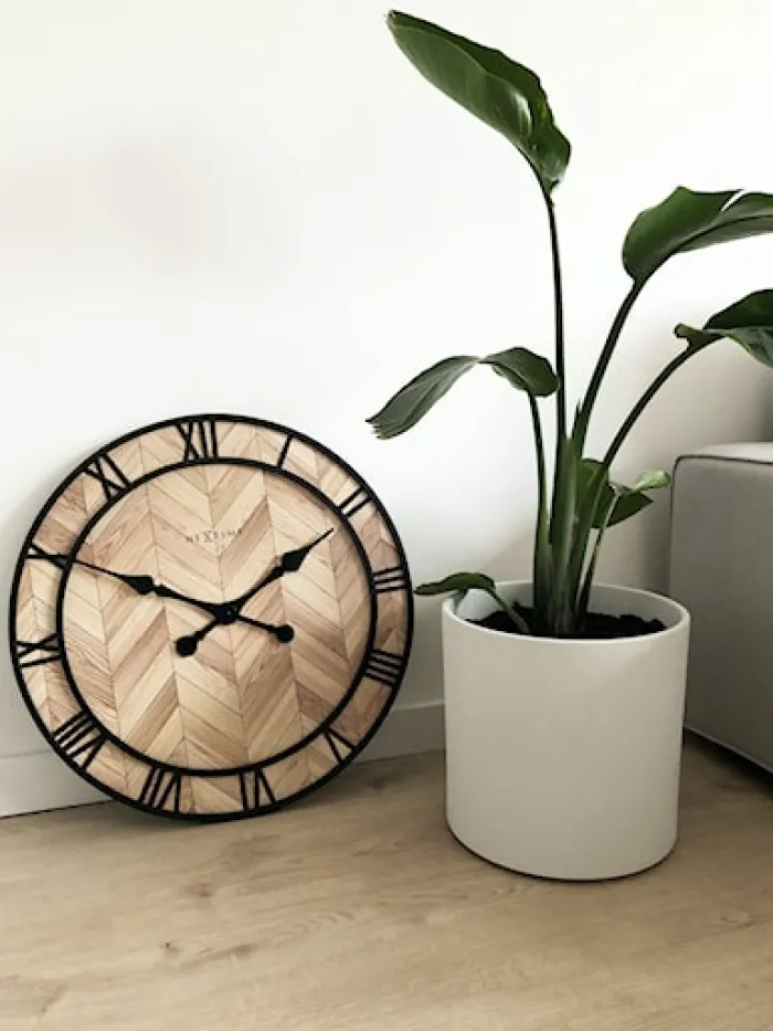 Zegar ścienny Roman Vintage 58 cm brązowo-czarny