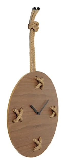 Zegar ścienny Stich 32 cm brązowy