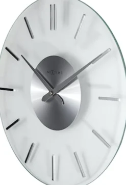 Zegar ścienny Stripe 31 cm srebrny