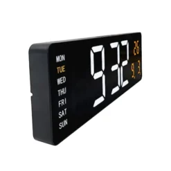 Zegar ścienny Super Digi 39x13 cm czarny