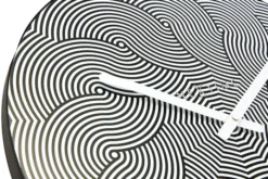 Zegar ścienny Waves 40 cm biało-czarny