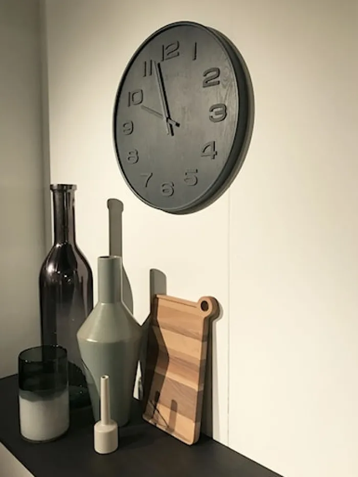 Zegar ścienny Wood Wood 36 cm ciemnoszary