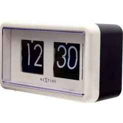 Zegar stojący Flip Clock 18x10 cm biały