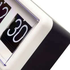 Zegar stojący Flip Clock 18x10 cm biały