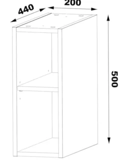 Zestaw łazienkowy z dwiema szafkami i półkami Aqua 140 cm ryflowane fronty biały mat
