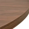 Zestaw dwóch stolików kawowych Complle okrągłe 75 i 58 cm orzech wisconsin/czarne