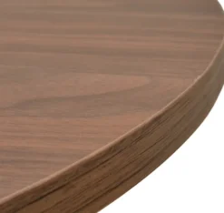Zestaw dwóch stolików kawowych Complle okrągłe 75 i 58 cm orzech wisconsin/czarne