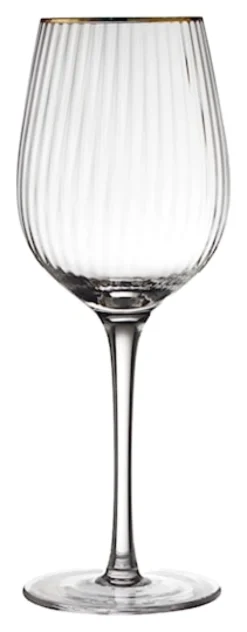 Zestaw 4 kieliszków do czerwonego wina Palermo 400 ml złote