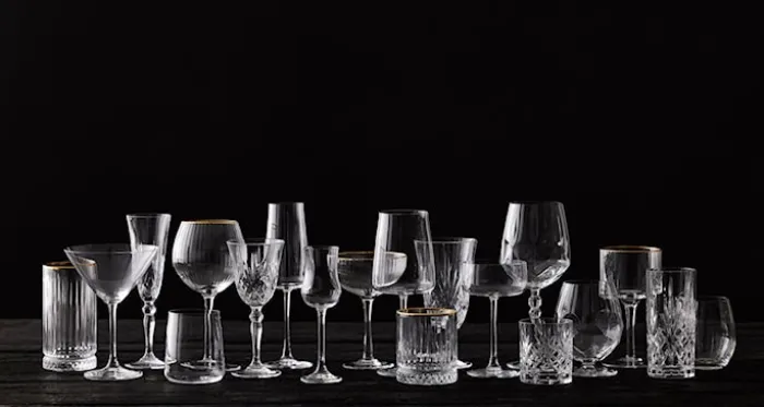 Zestaw 4 kieliszków do ginu Palermo 320 ml złote