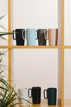 Zestaw 2 kubków Fuori 250 ml ceramiczne miętowe
