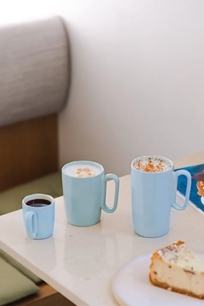 Zestaw 2 kubków Fuori 250 ml ceramiczne miętowe