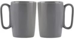 Zestaw 2 kubków Fuori 250 ml ceramiczne szare