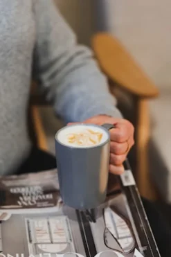 Zestaw 2 kubków Fuori 250 ml ceramiczne szare