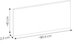 Zestaw mebli łazienkowych Novia z umywalką i słupkiem 115 cm beżowy/biały