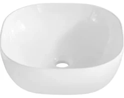 Zestaw mebli łazienkowych Temirni z lustrem i umywalką nablatową 95 cm czarna