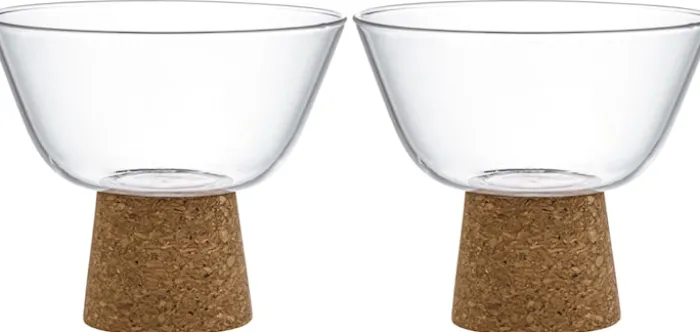 Zestaw 2 miseczek z podstawkami Vilagio 380 ml