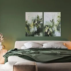 Zestaw 2 obrazów Myrtle 70x50 cm z ręcznie malowanymi elementami