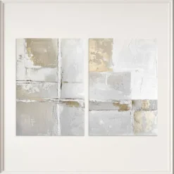 Zestaw 2 obrazów Sail 70x50 cm z ręcznie malowanymi elementami
