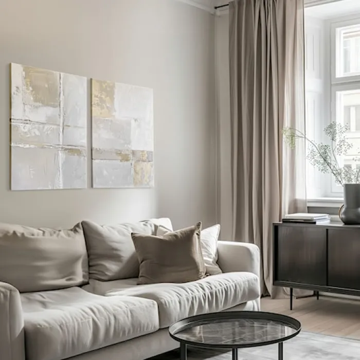 Zestaw 2 obrazów Sail 70x50 cm z ręcznie malowanymi elementami