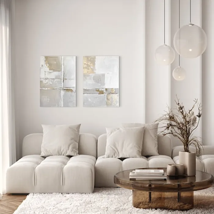 Zestaw 2 obrazów Sail 70x50 cm z ręcznie malowanymi elementami