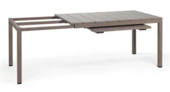 Zestaw ogrodowy rozkładany stół Rio 140-210x85 cm i 6 krzeseł Net Nardi z certyfikowanego tworzywa brązowy