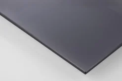 Zestaw stolików kawowych Glopiana kwadratowe 50 i 40 cm szare szklane