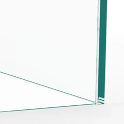 Zestaw stolików kawowych Glopiana kwadratowe 50 i 40 cm transparentne szklane