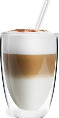 Zestaw 6 szklanek ze słomkami Vita 350 ml