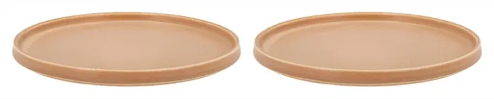 Zestaw 2 talerzy porcelanowych Fjord 21 cm kremowe